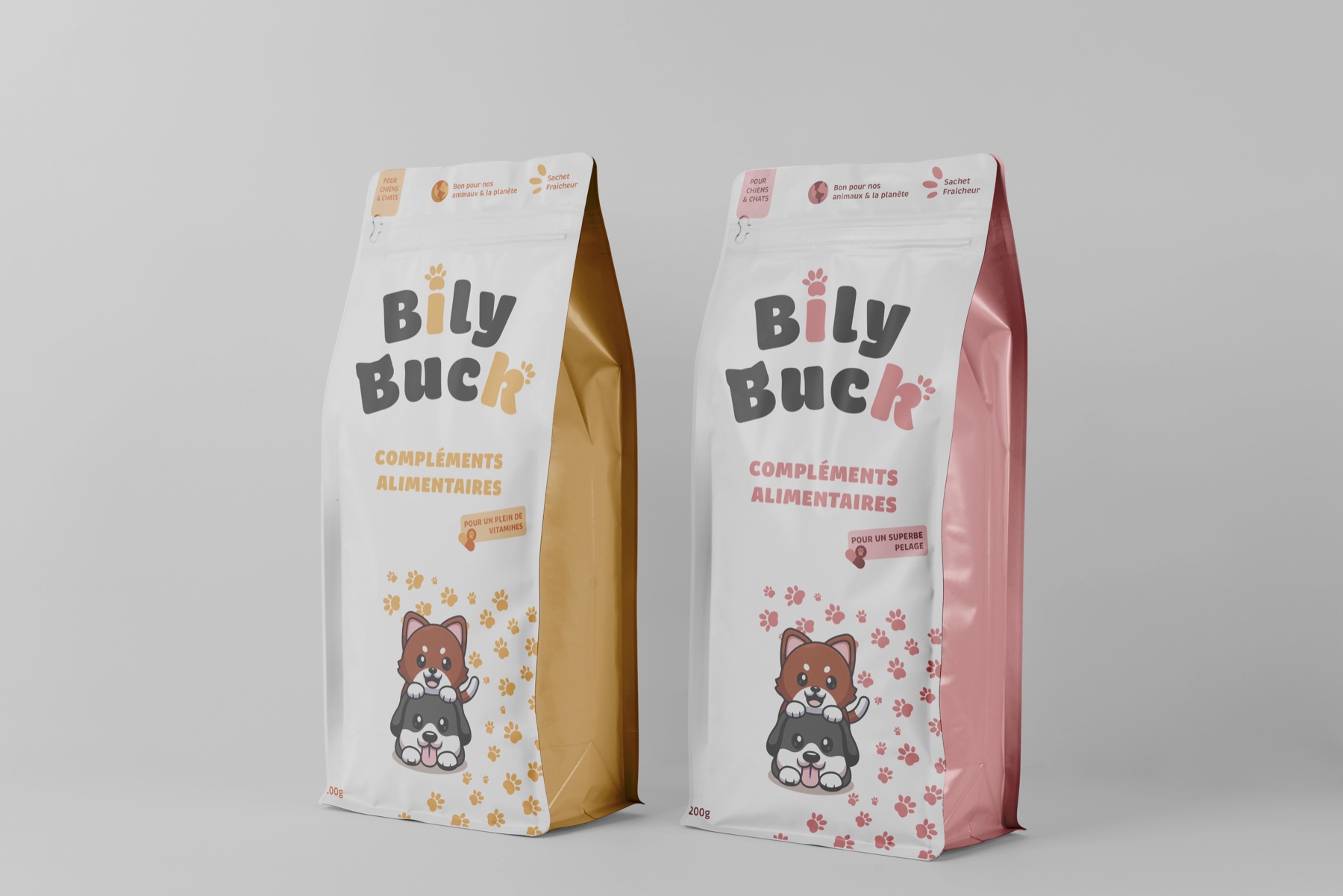 Bily Buck, packaging