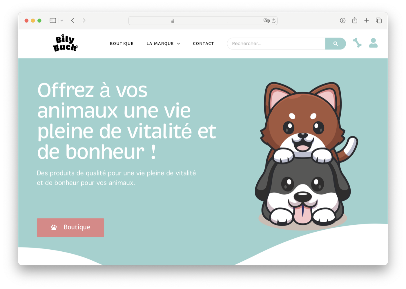 Bily Buck, site web