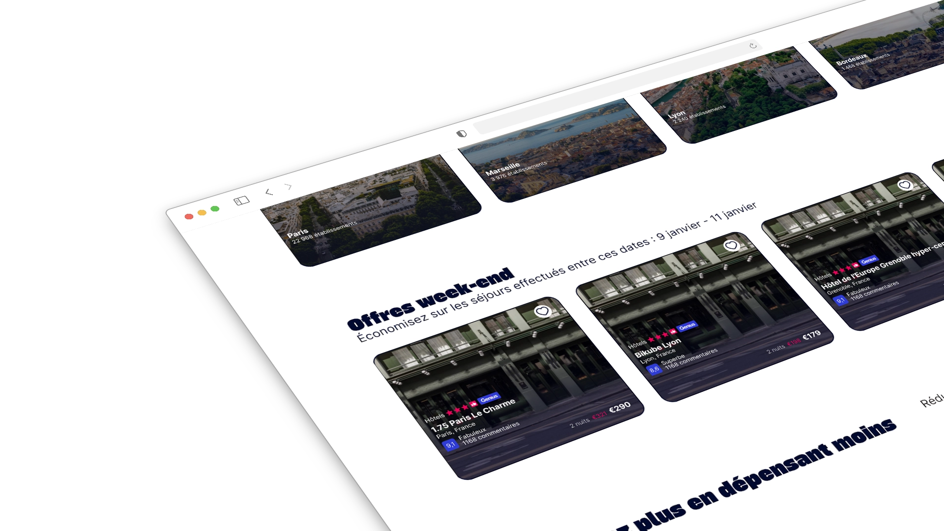 Booking.com, decouvrir