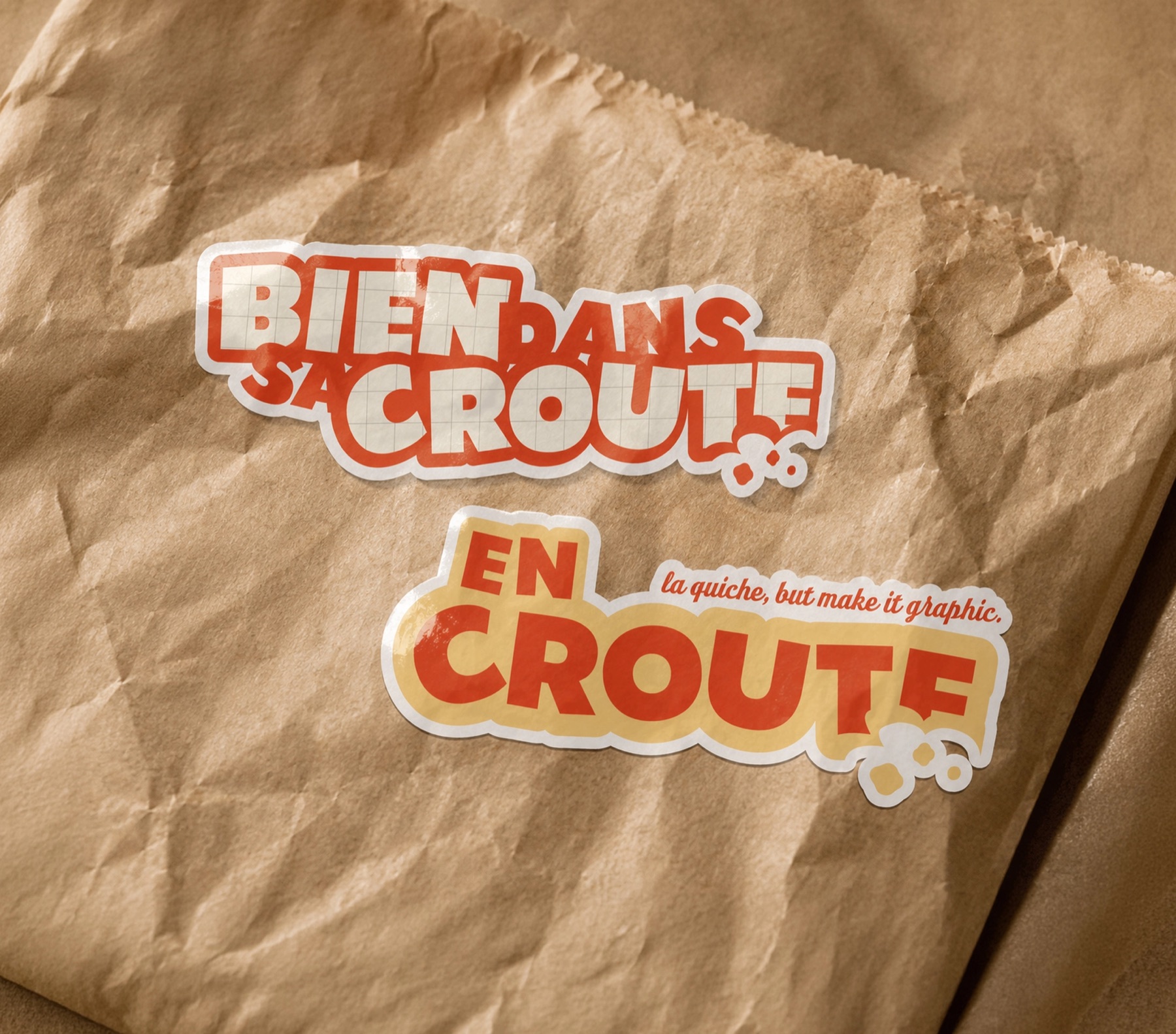 En Croûte, sticker