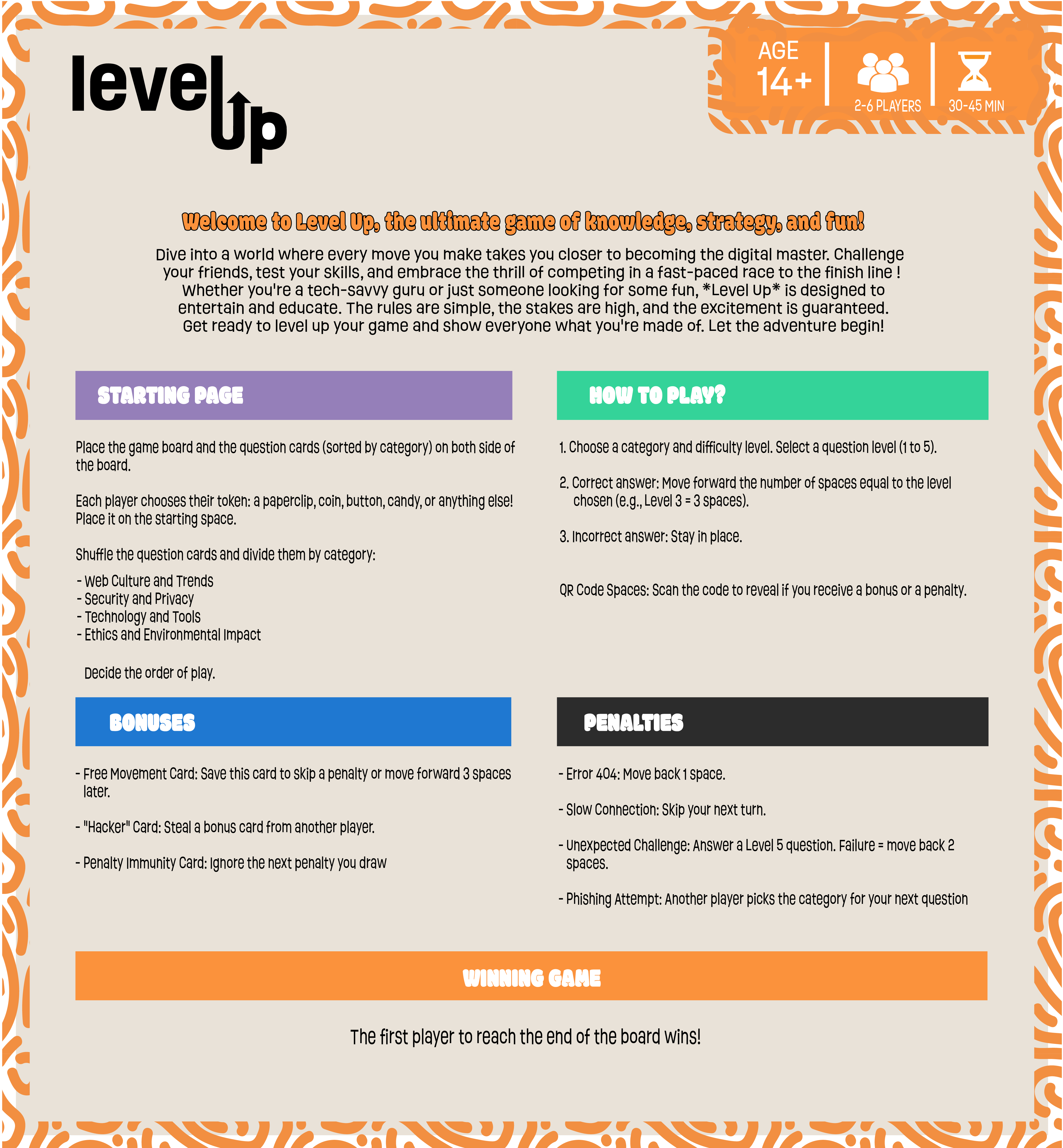 Level Up, rules
