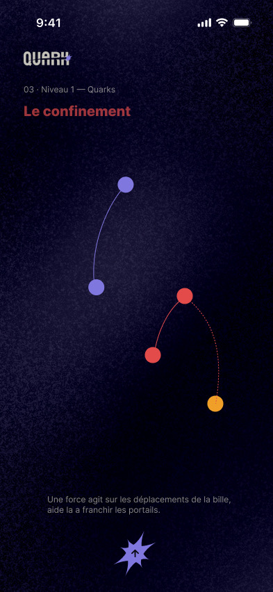 Quark, thème des quarks : en étirant un lien, une nouvelle paire de quarks apparaît
